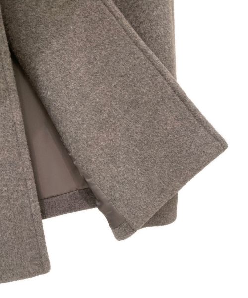CLANE（クラネ）CLANE (クラネ) UP NECK OVER DOUBLE COAT グレー サイズ:2の古着・服飾アイテム