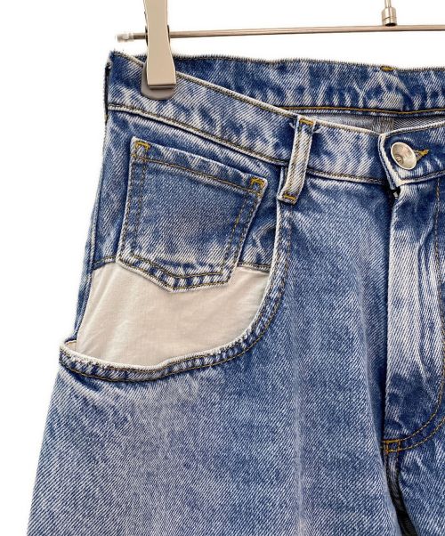 Maison Margiela（メゾンマルジェラ）Maison Margiela (メゾンマルジェラ) ストレートジーンズ コントラストポケット インディゴ サイズ:36の古着・服飾アイテム