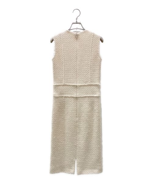 CHANEL（シャネル）CHANEL (シャネル) ツイード ノースリーブ ワンピース ホワイト サイズ:34の古着・服飾アイテム