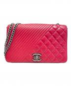 CHANELシャネル）の古着「チェーンショルダーバッグ」｜レッド