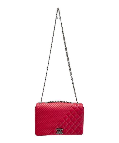 CHANEL（シャネル）CHANEL (シャネル) チェーンショルダーバッグ レッドの古着・服飾アイテム