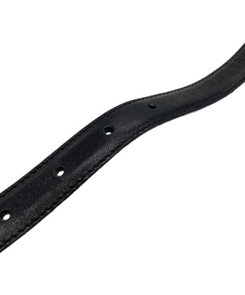 GUCCI（グッチ）GUCCI (グッチ) レザーベルト ブラックの古着・服飾アイテム