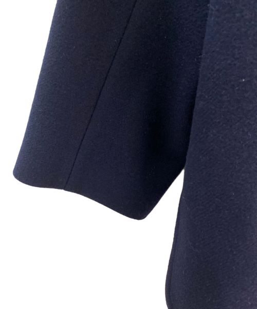 DRIES VAN NOTEN（ドリスヴァンノッテン）DRIES VAN NOTEN (ドリスヴァンノッテン) ウールステンカラーコート ネイビー サイズ:Ⅿの古着・服飾アイテム