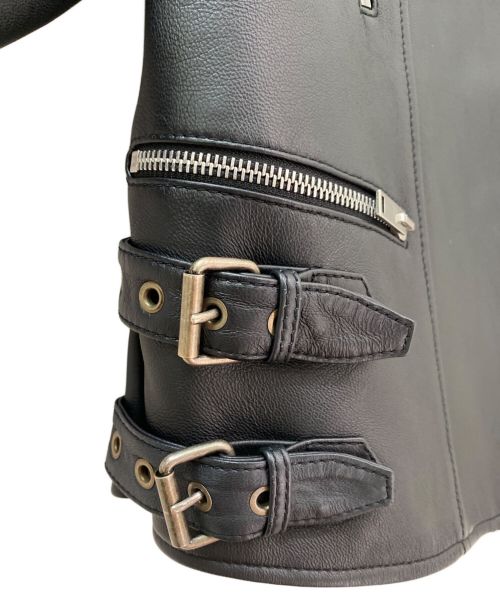 CELINE（セリーヌ）CELINE (セリーヌ) ライダースジャケット ブラック サイズ:38の古着・服飾アイテム