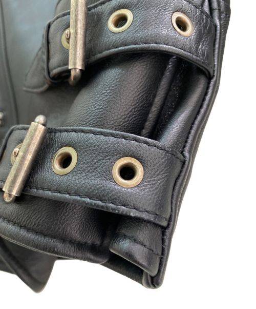 CELINE（セリーヌ）CELINE (セリーヌ) ライダースジャケット ブラック サイズ:38の古着・服飾アイテム