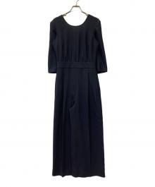 MAX&Co.（マックスアンドコー）の古着「バックリボンオールインワン」｜ネイビー