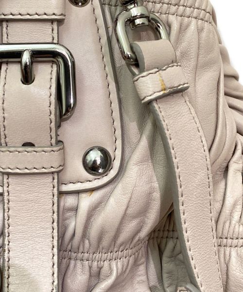 PRADA（プラダ）PRADA (プラダ) ナッパゴーフル2wayバッグ ピンクの古着・服飾アイテム