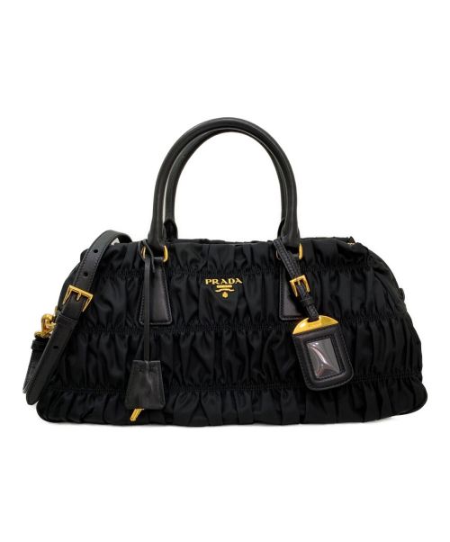 PRADA（プラダ）PRADA (プラダ) 2WAYショルダーバッグ ブラックの古着・服飾アイテム