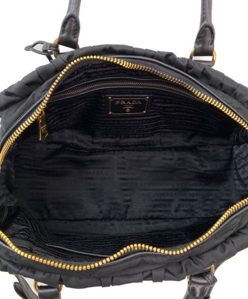 PRADA（プラダ）PRADA (プラダ) 2WAYショルダーバッグ ブラックの古着・服飾アイテム