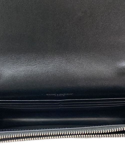 Saint Laurent Paris（サンローランパリ）Saint Laurent Paris (サンローランパリ) ケイトタッセルチェーンウォレット ブラック×レッドの古着・服飾アイテム