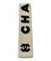 CHANEL (シャネル) Mouton Logo Muffler ホワイト×ブラック：180000円