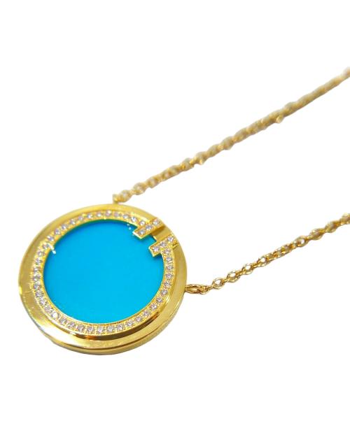 TIFFANY & Co.（ティファニー）TIFFANY & Co. (ティファニー) ダイヤモンド＆ターコイズ サークル ペンダントの古着・服飾アイテム