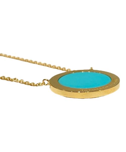 TIFFANY & Co.（ティファニー）TIFFANY & Co. (ティファニー) ダイヤモンド＆ターコイズ サークル ペンダントの古着・服飾アイテム