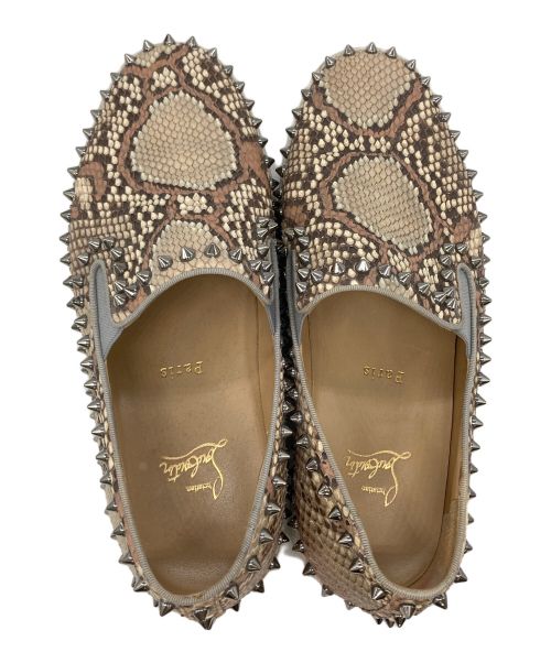 Christian Louboutin（クリスチャン・ルブタン）Christian Louboutin (クリスチャン・ルブタン) スリッポン ブラウン サイズ:42の古着・服飾アイテム