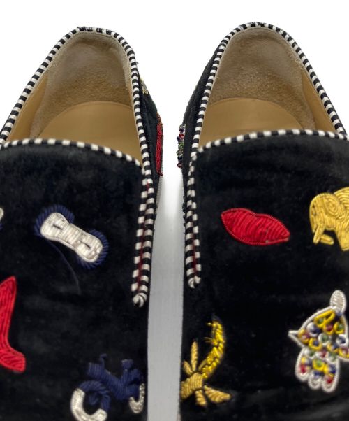 Christian Louboutin（クリスチャン・ルブタン）Christian Louboutin (クリスチャン・ルブタン) スリッポン ブラック サイズ:42の古着・服飾アイテム