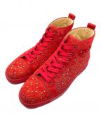 Christian Louboutinクリスチャン・ルブタン）の古着「ハイカットスニーカー」｜レッド
