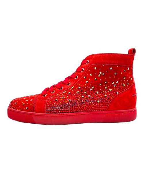 Christian Louboutin（クリスチャン・ルブタン）Christian Louboutin (クリスチャン・ルブタン) ハイカットスニーカー レッド サイズ:42の古着・服飾アイテム