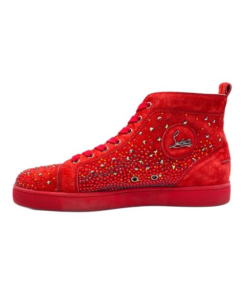 Christian Louboutin（クリスチャン・ルブタン）Christian Louboutin (クリスチャン・ルブタン) ハイカットスニーカー レッド サイズ:42の古着・服飾アイテム