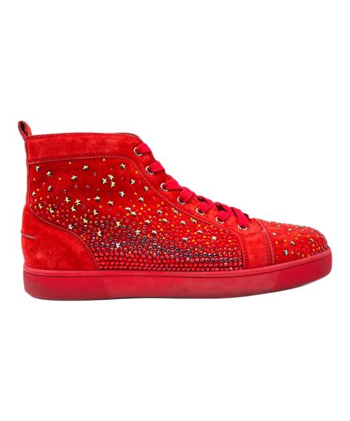 Christian Louboutin（クリスチャン・ルブタン）Christian Louboutin (クリスチャン・ルブタン) ハイカットスニーカー レッド サイズ:42の古着・服飾アイテム