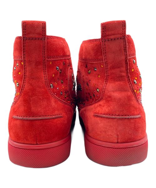 Christian Louboutin（クリスチャン・ルブタン）Christian Louboutin (クリスチャン・ルブタン) ハイカットスニーカー レッド サイズ:42の古着・服飾アイテム