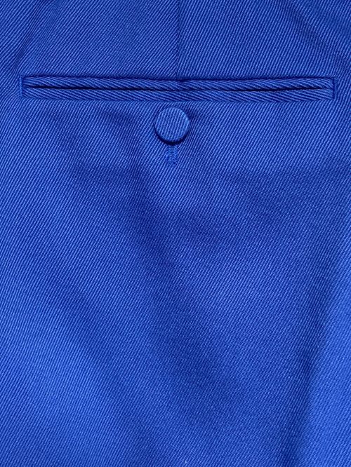 GUCCI（グッチ）GUCCI (グッチ) プリーツフロントパンツ ブルー サイズ:50の古着・服飾アイテム