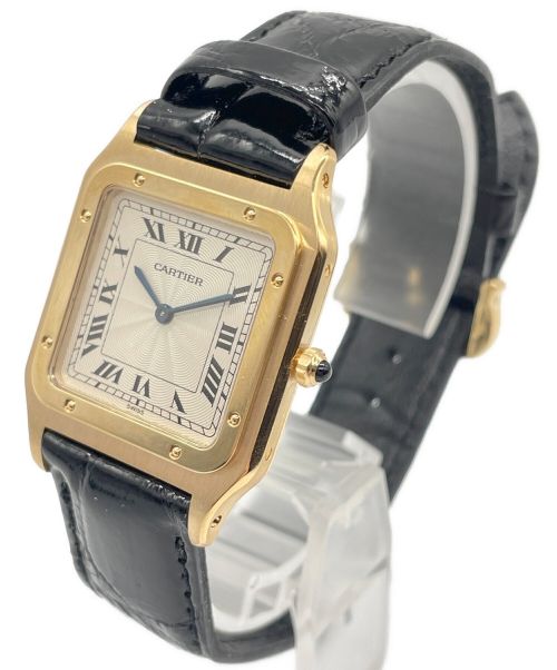 Cartier（カルティエ）Cartier (カルティエ)  サントス デュモン LM エクストラスリム Ref.W1505453 シルバー文字盤 サイズ:LMの古着・服飾アイテム