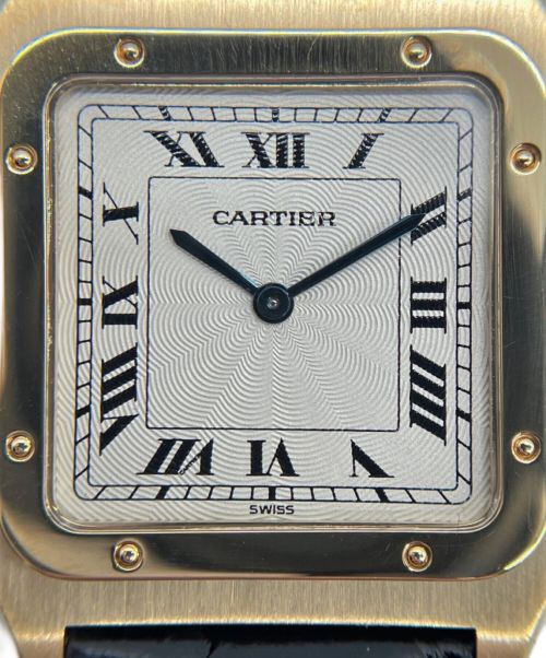 Cartier（カルティエ）Cartier (カルティエ)  サントス デュモン LM エクストラスリム Ref.W1505453 シルバー文字盤 サイズ:LMの古着・服飾アイテム