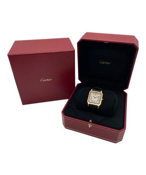 Cartier（カルティエ）Cartier (カルティエ)  サントス デュモン LM エクストラスリム Ref.W1505453 シルバー文字盤 サイズ:LMの古着・服飾アイテム