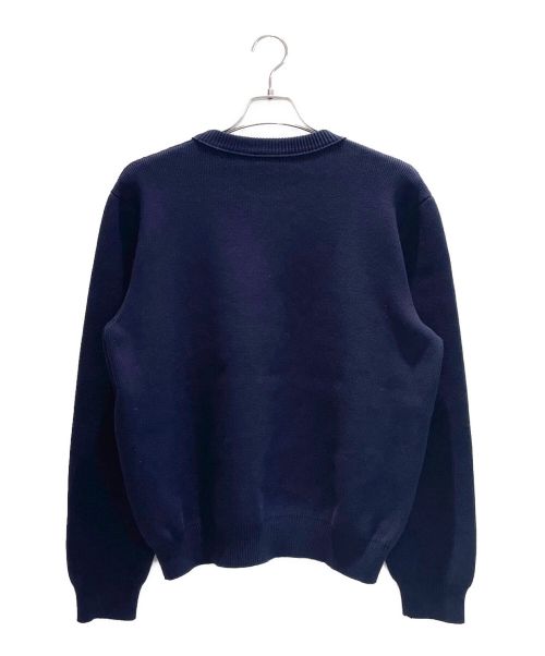 CELINE（セリーヌ）CELINE (セリーヌ) フロック ロゴ ニット セーター ネイビー サイズ:XLの古着・服飾アイテム