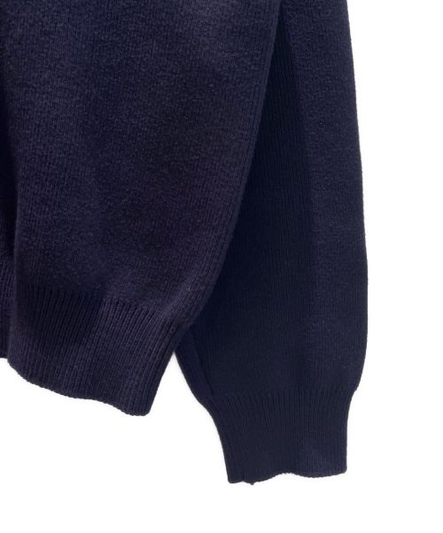 CELINE（セリーヌ）CELINE (セリーヌ) フロック ロゴ ニット セーター ネイビー サイズ:XLの古着・服飾アイテム
