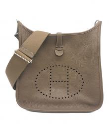 HERMES（エルメス）の古着「エブリンⅢ PM/シルバー金具/トリヨンクレマンス/エトゥープ/A刻印/エヴリン/ショルダーバッグ/レザーバッグ/バッグ/鞄」｜エトゥープ