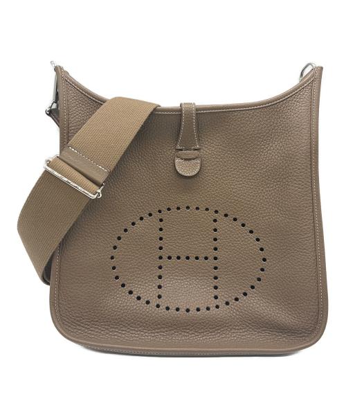 HERMES（エルメス）HERMES (エルメス) エブリンⅢ PM/シルバー金具/トリヨンクレマンス/エトゥープ/A刻印/エヴリン/ショルダーバッグ/レザーバッグ/バッグ/鞄 エトゥープ サイズ:PMの古着・服飾アイテム