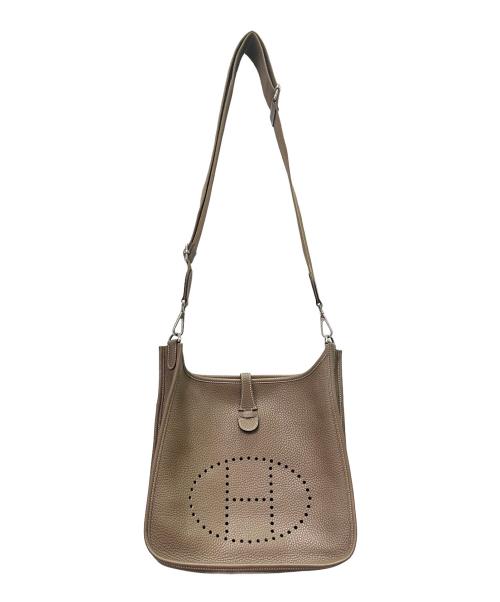 HERMES（エルメス）HERMES (エルメス) エブリンⅢ PM/シルバー金具/トリヨンクレマンス/エトゥープ/A刻印/エヴリン/ショルダーバッグ/レザーバッグ/バッグ/鞄 エトゥープ サイズ:PMの古着・服飾アイテム