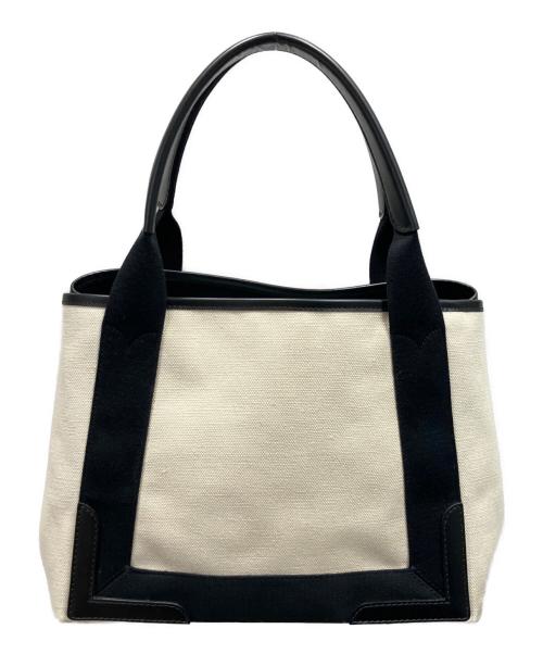 BALENCIAGA（バレンシアガ）BALENCIAGA (バレンシアガ) ネイビーカバス /トートバッグ ホワイト サイズ:Sの古着・服飾アイテム