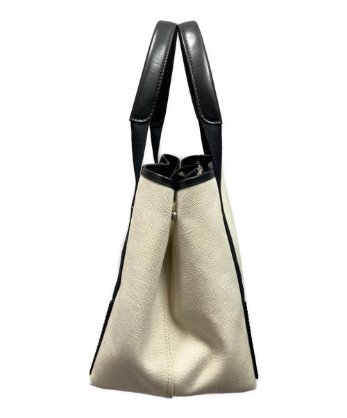BALENCIAGA（バレンシアガ）BALENCIAGA (バレンシアガ) ネイビーカバス /トートバッグ ホワイト サイズ:Sの古着・服飾アイテム
