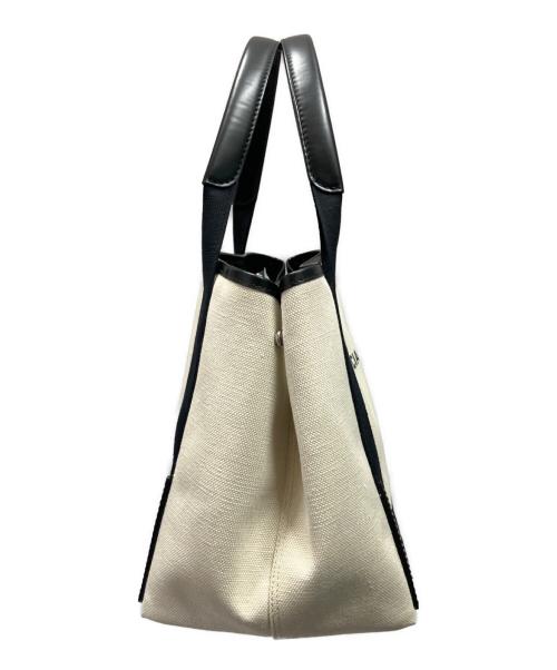 BALENCIAGA（バレンシアガ）BALENCIAGA (バレンシアガ) ネイビーカバス /トートバッグ ホワイト サイズ:Sの古着・服飾アイテム