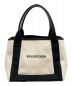 BALENCIAGA（バレンシアガ）の古着「ネイビーカバス /トートバッグ」｜ホワイト