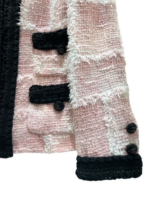 CHANEL（シャネル）CHANEL (シャネル) ツイードジャケット ピンク サイズ:34の古着・服飾アイテム