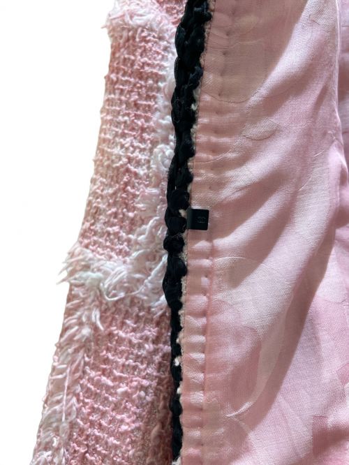 CHANEL（シャネル）CHANEL (シャネル) ツイードジャケット ピンク サイズ:34の古着・服飾アイテム