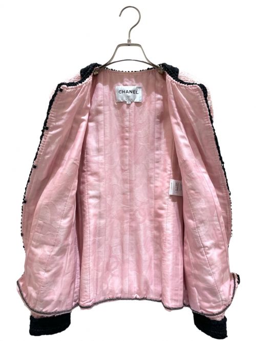 CHANEL（シャネル）CHANEL (シャネル) ツイードジャケット ピンク サイズ:34の古着・服飾アイテム