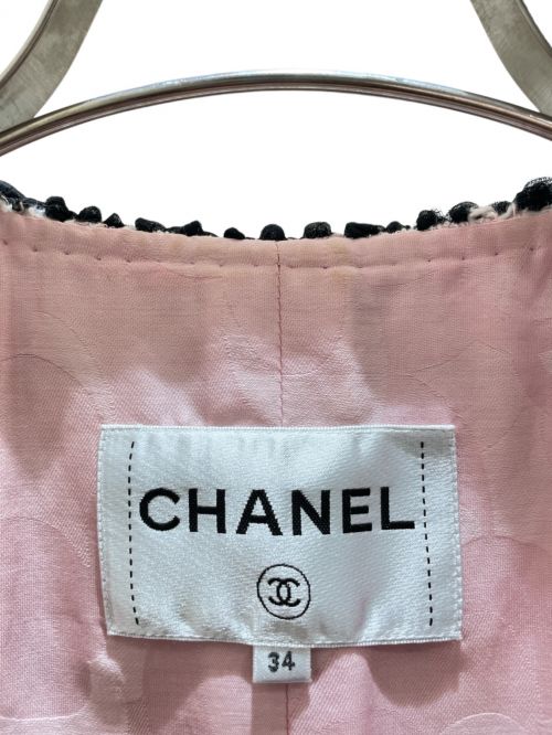 CHANEL（シャネル）CHANEL (シャネル) ツイードジャケット ピンク サイズ:34の古着・服飾アイテム