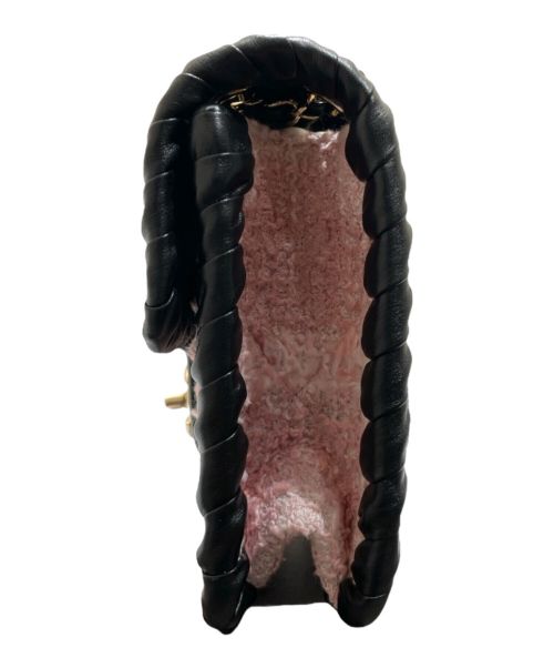 CHANEL（シャネル）CHANEL (シャネル) ミニフラップチェーンショルダーバッグ ピンク×ブラックの古着・服飾アイテム