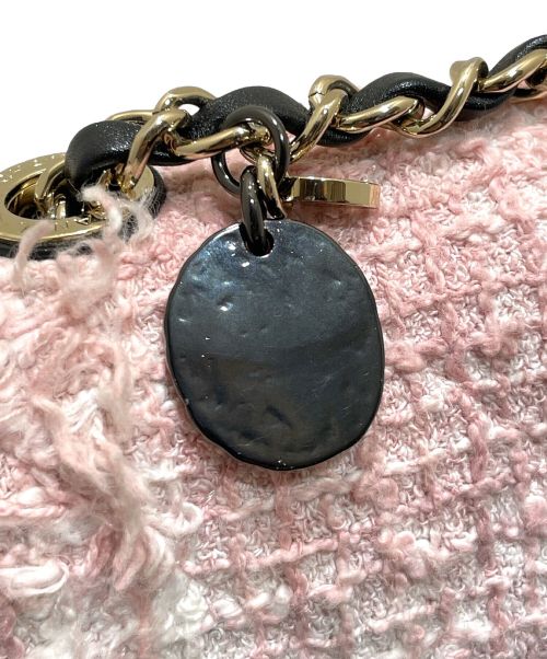 CHANEL（シャネル）CHANEL (シャネル) ミニフラップチェーンショルダーバッグ ピンク×ブラックの古着・服飾アイテム
