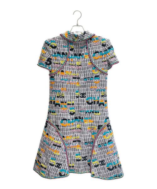 CHANEL（シャネル）CHANEL (シャネル) マルチカラーツイードワンピース サイズ:38の古着・服飾アイテム