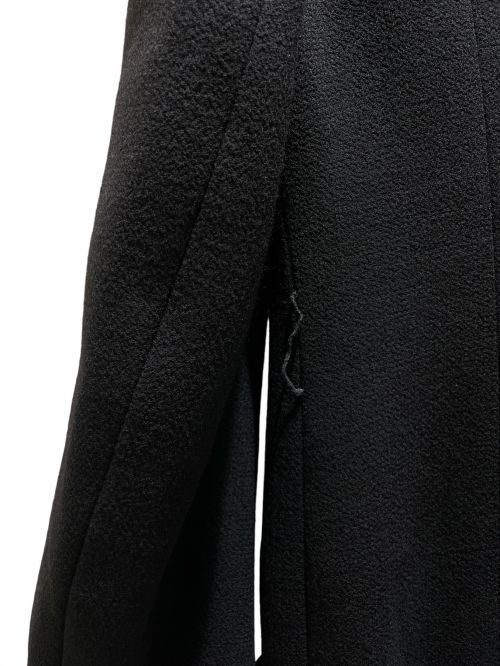CHANEL（シャネル）CHANEL (シャネル) Coco button silk and wool coat ブラック×アイボリー サイズ:36の古着・服飾アイテム
