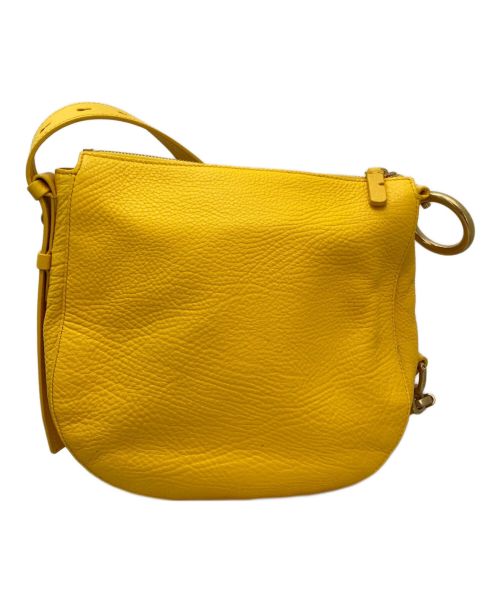 BURBERRY（バーバリー）BURBERRY (バーバリー) Tasche レザーショルダーバッグ イエローの古着・服飾アイテム
