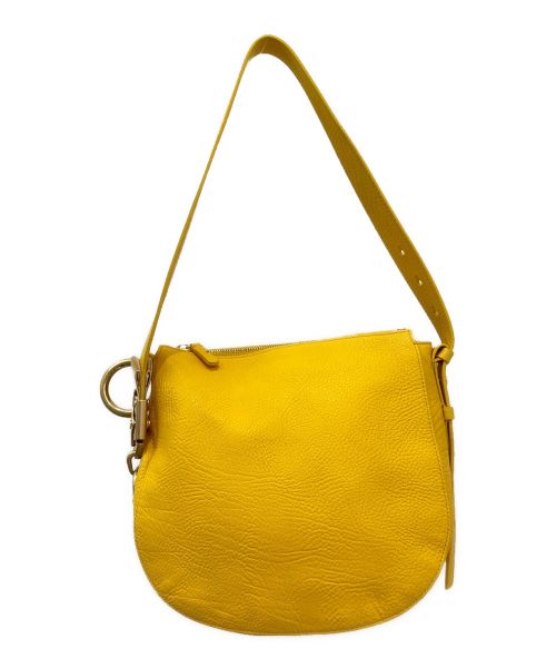 BURBERRY（バーバリー）BURBERRY (バーバリー) Tasche レザーショルダーバッグ イエローの古着・服飾アイテム