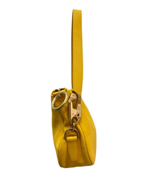BURBERRY（バーバリー）BURBERRY (バーバリー) Tasche レザーショルダーバッグ イエローの古着・服飾アイテム
