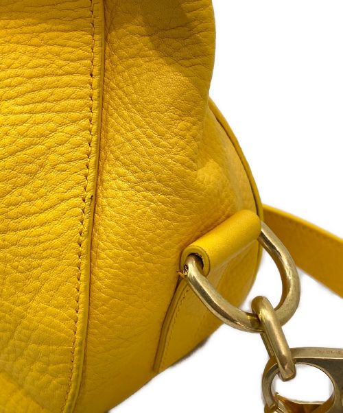 BURBERRY（バーバリー）BURBERRY (バーバリー) Tasche レザーショルダーバッグ イエローの古着・服飾アイテム