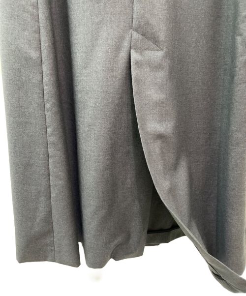 COATE（コート）COATE (コート) ウールベルトラップスカート グレー サイズ:38の古着・服飾アイテム